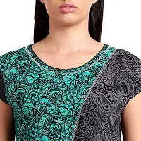 Elegant Cotton Printed Top And Capri Set For Women-thumb4