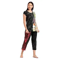 Elegant Cotton Printed Top And Capri Set For Women-thumb3