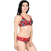 Deekri Collection, Stylish Cotton Bra Panty for Women, Lingeire Set, Pack of 1-thumb1