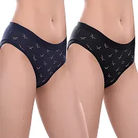 Stylish Soft Cotton Panties for Women, Printed panty, hipster, briefs for daily use, Pack of 2-thumb1