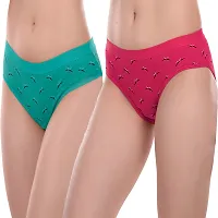 Classic Cotton Printed Briefs for Women Pack Of 2-thumb1