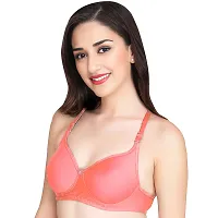 Deekri Collection, Women PC Cotton Moulded Non Padded Bra for daily use-thumb3