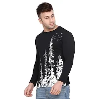 Reliable Black Cotton Printed Hooded Tees For Men-thumb4