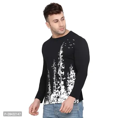 Reliable Black Cotton Printed Hooded Tees For Men-thumb5