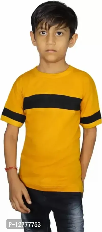 Stylish Fancy Pure Cotton T-Shirts For Boys-thumb0