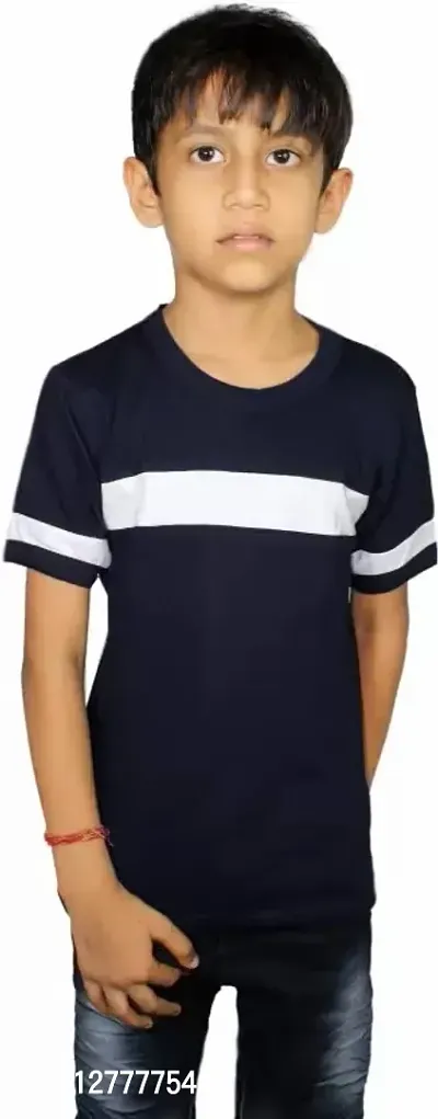 Stylish Fancy Pure Cotton T-Shirts For Boys-thumb0