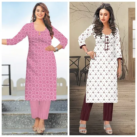 Stylish Kurta Bottom Set For Women Pack Of 2