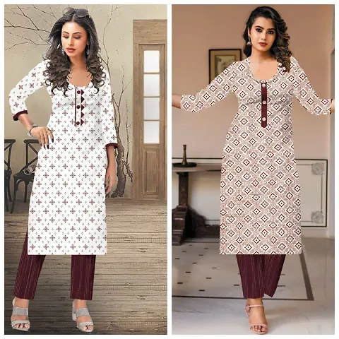 Stylish Kurta Bottom Set For Women Pack Of 2