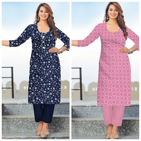 Stylish Kurta Bottom Set For Women Pack Of 2