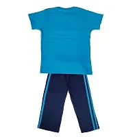 Boys Clothing Sets Pure Cotton Top And Bottom (7-8 Years, Multicolour 2)-thumb1