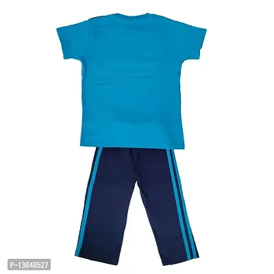 Boys Clothing Sets Pure Cotton Top And Bottom (7-8 Years, Multicolour 2)-thumb2