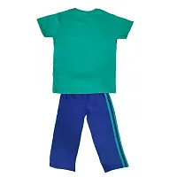 Boys Clothing Sets Pure Cotton Top And Bottom (4-5 Years, Multicolour 1)-thumb1
