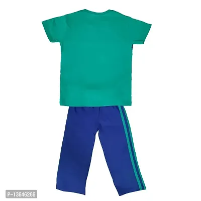 Boys Clothing Sets Pure Cotton Top And Bottom (4-5 Years, Multicolour 1)-thumb2
