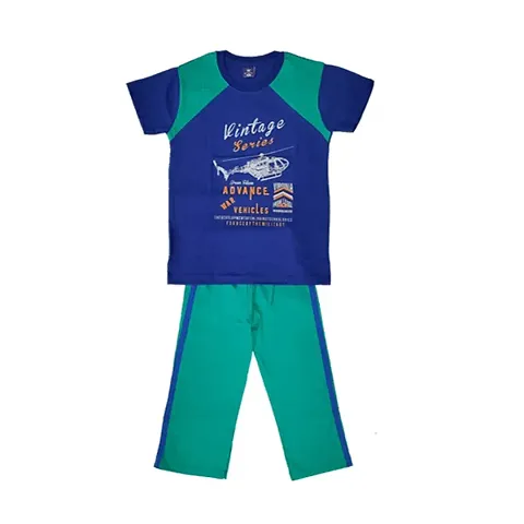 Boys Clothing Sets Pure Cotton Top And Bottom