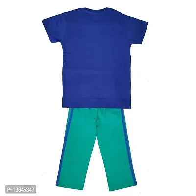 Boys Clothing Sets Pure Cotton Top And Bottom (6-7 Years, Multicolour 3)-thumb2