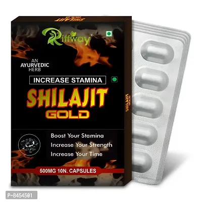 Shilajit Gold Herbal Capsules Recovers Muscles Strength Power For Men Women