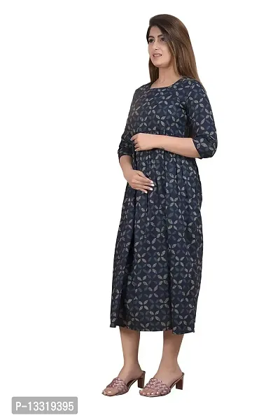 SHOPAXIS Women Maternity Cotton Dress-thumb4