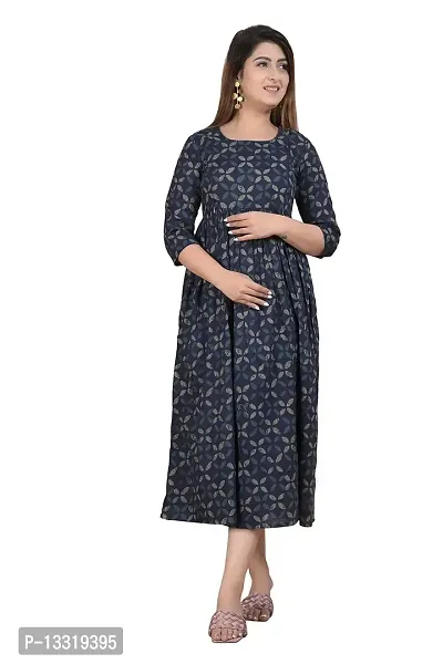 SHOPAXIS Women Maternity Cotton Dress-thumb0