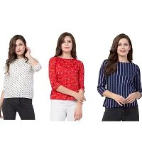 REVEXO Crepe Women's Top Set of 03 pcs-thumb1