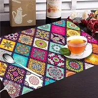 Classy Printed Fridge Cover and Mat, Combo set-thumb3