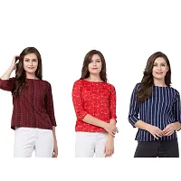 REVEXO Crepe Women's Top Set of 03 pcs-thumb1