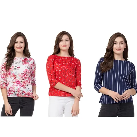 Combo Set of 03 T-Shirt Top for Women