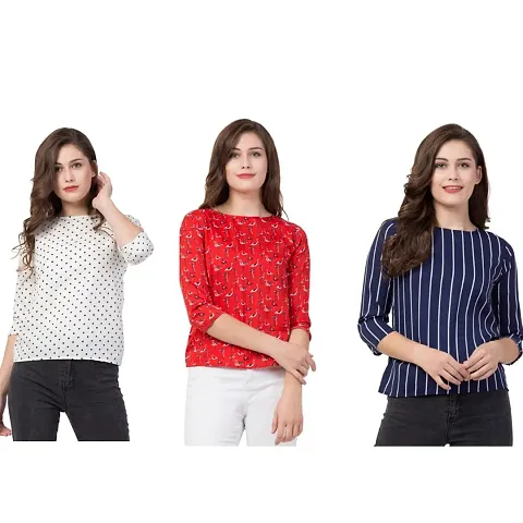 Combo Set of 03 T-Shirt Top for Women