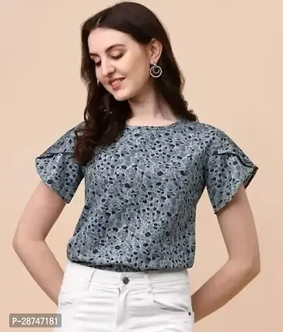 Stylish Multicoloured Cotton Printed Top For Women