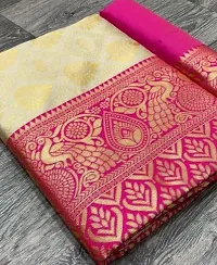 Stylish Fancy Banarasi Silk Saree With Blouse Piece For Women-thumb3