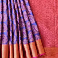 Stylish Fancy Banarasi Silk Saree With Blouse Piece For Women-thumb2