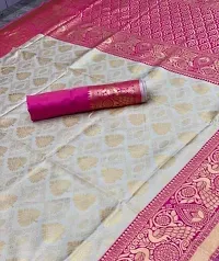 Stylish Fancy Banarasi Silk Saree With Blouse Piece For Women-thumb2