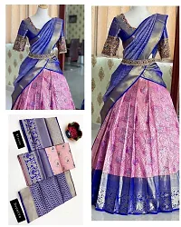 Stylish Art Silk Jacquard Lehenga Choli Set For Women-thumb3