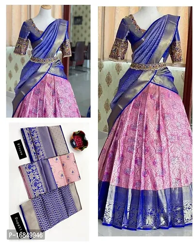 Stylish Art Silk Jacquard Lehenga Choli Set For Women-thumb4