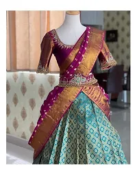 Stylish Art Silk Jacquard Lehenga Choli Set For Women-thumb2