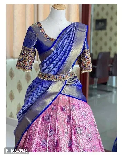 Stylish Art Silk Jacquard Lehenga Choli Set For Women-thumb3