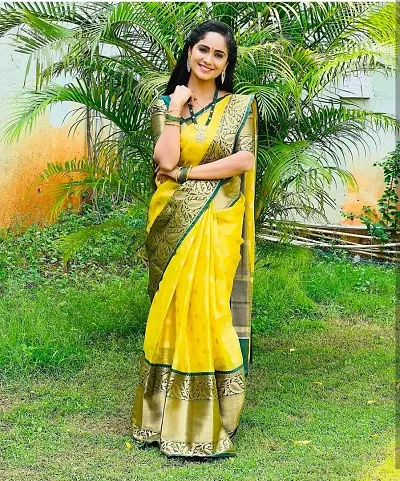 Elegant Pure Silk Saree with Blouse piece 