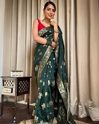 Soft Silk Saree with Twirling Blouse-thumb1