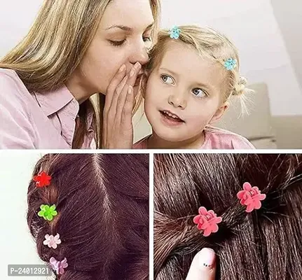 50Pcs Mini Butterfly Clips Attractive Comfortable Flower Shaped Small Claw Clips Kid