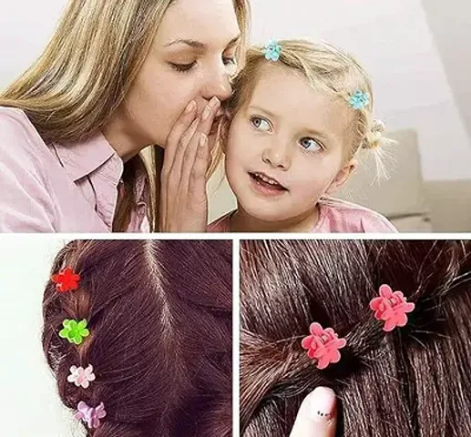 50Pcs Mini Butterfly Clips Attractive Comfortable Flower Shaped Claw Clips Kid