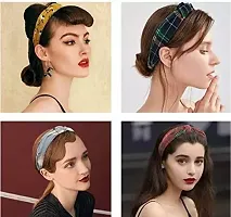 Women's Cloth  Plastic Hairband Pack of 8pc-thumb3