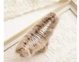 Stylish Fur Hairband Pack Of 4 Pcs-thumb1