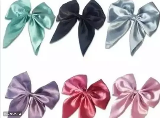 Stylish Hair Tie Bow Combo Pack Of 6-thumb0