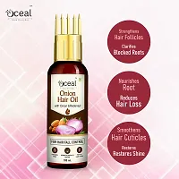 Oceal Onion Hair Oil - Controls Hair Fall - NO Mineral Oil, Silicones  energetic Fragrance Hair Oil  (100 ml)-thumb3