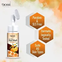 Oceal Brightening Vitamin C Foaming with Built-In Face Brush for deep cleansing - 150 ml Face Wash  (150 ml)-thumb3