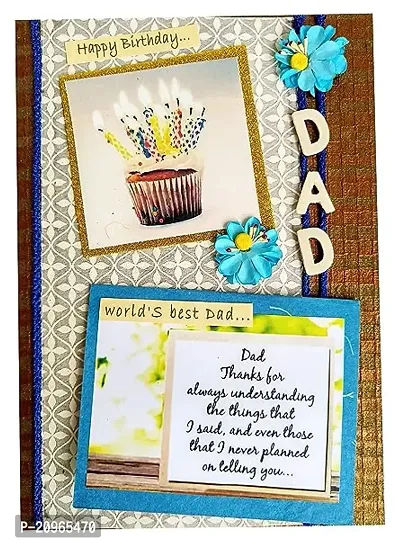 Stylish Attractive Handmade Happy Birthday Greeting Card For Your Loving Father