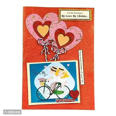 Stylish Attractive Handmade Happy Birthday Love Greeting Card For Your Loving Husband
