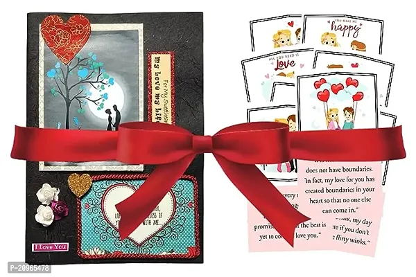 Stylish Attractive Handmade 8 Reasons Of Why I Love You Love Story Greeting Card For Boyfriend Girlfriend Wife Husband