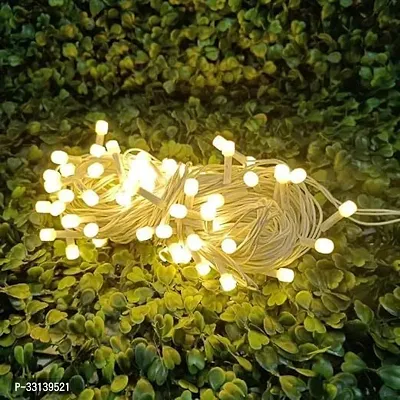 X4Decor 46 LEDs 12 m Yellow Steady Bulb Rice Lights (Pack of 1)-thumb0