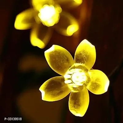 X4Decor 42 LEDs 12 m Yellow Steady Flower Rice Lights (Pack of 1)-thumb0