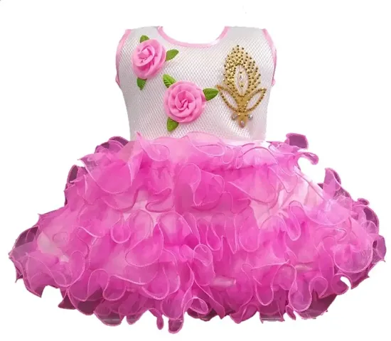 Partywear Net Dress for Girls